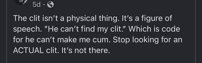 The female orgasm is fake anyway