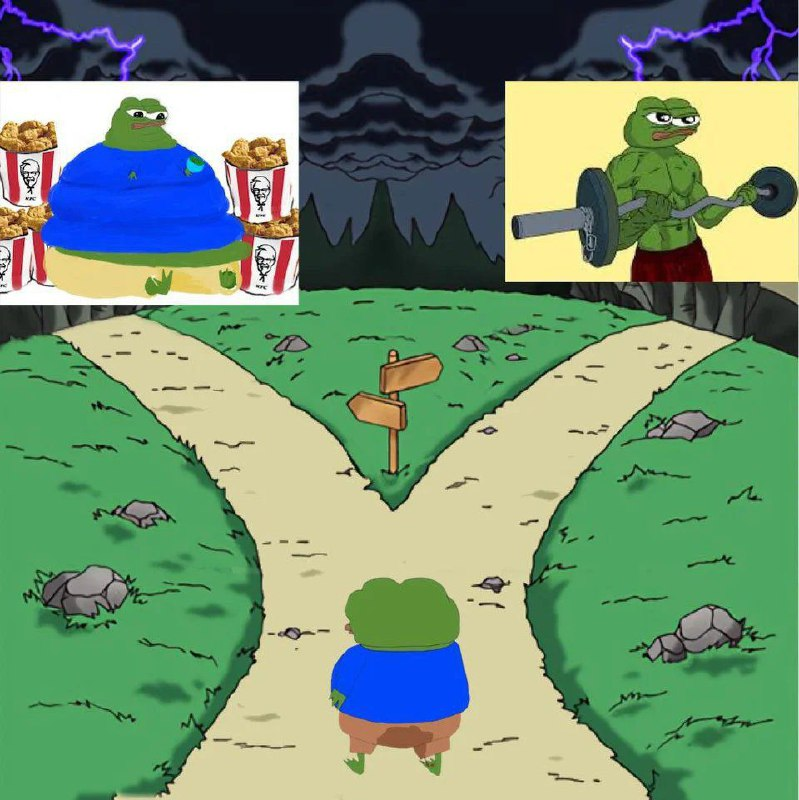 Pepe/apu a day - 529 Which way, fren?
