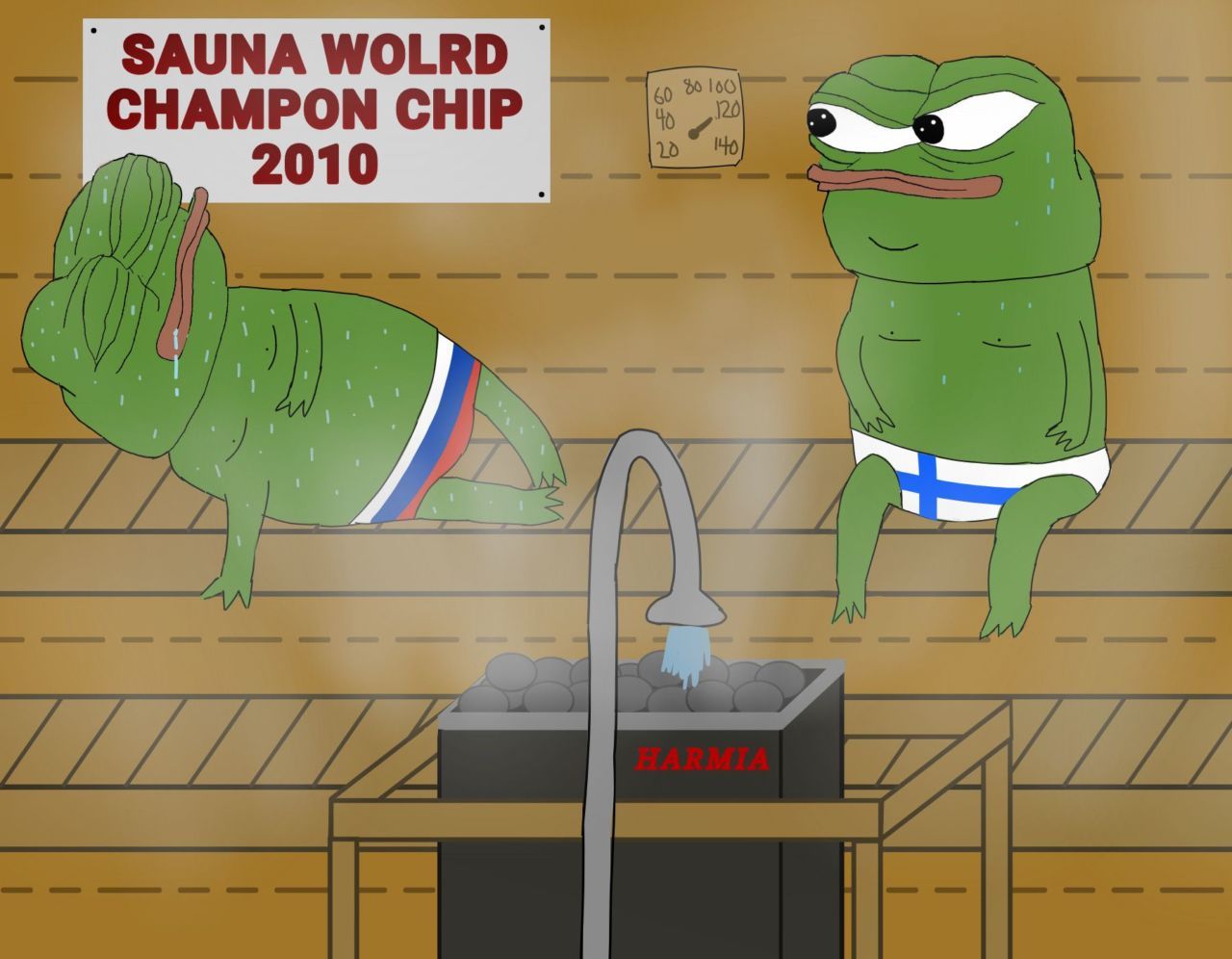 pepe/apu a day - 534 sauna champon chips