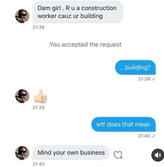 don't question a man when he's working