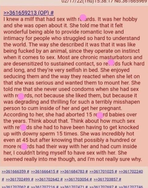 Anon, I...