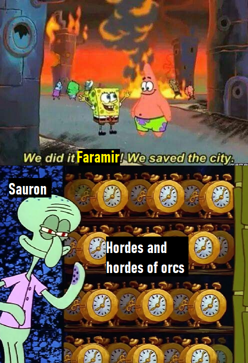 Sauron always clicks on Auto-resolve battle.