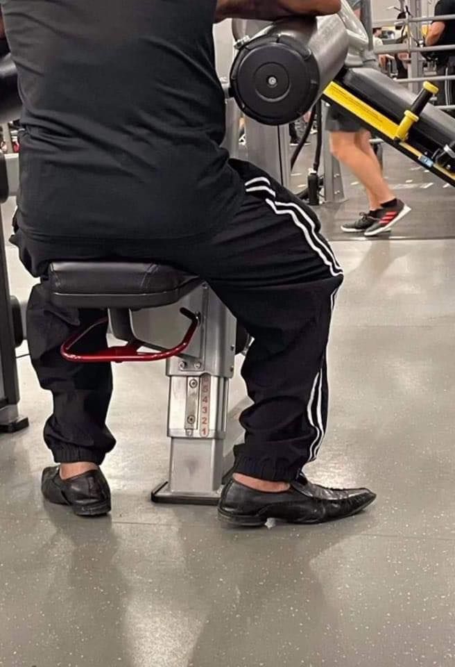Me at gym watching your GF's ass
