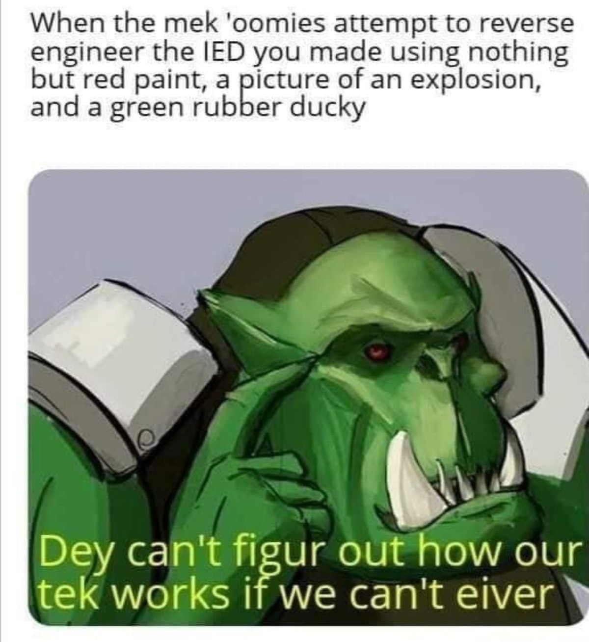 They don't know you need to yell "BOOM" to make it work