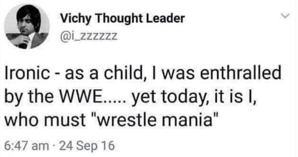 That's what happens when you try mixing negativity and Hulkamania