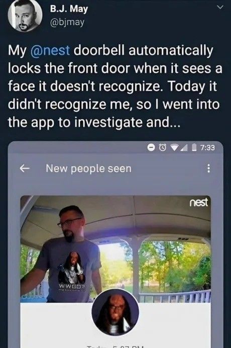 He does this instead of locking his door because doorknobs can't consent to having things inserted