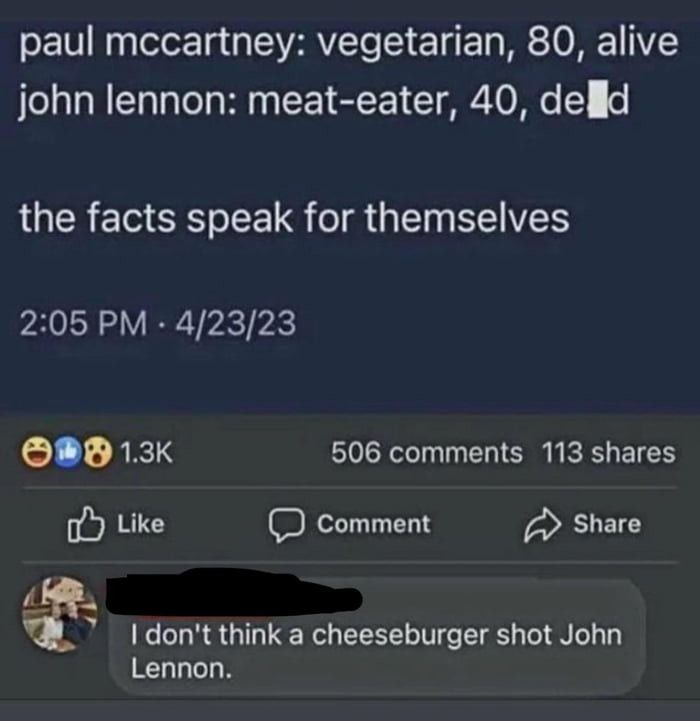 well david chapman was kinda a burger