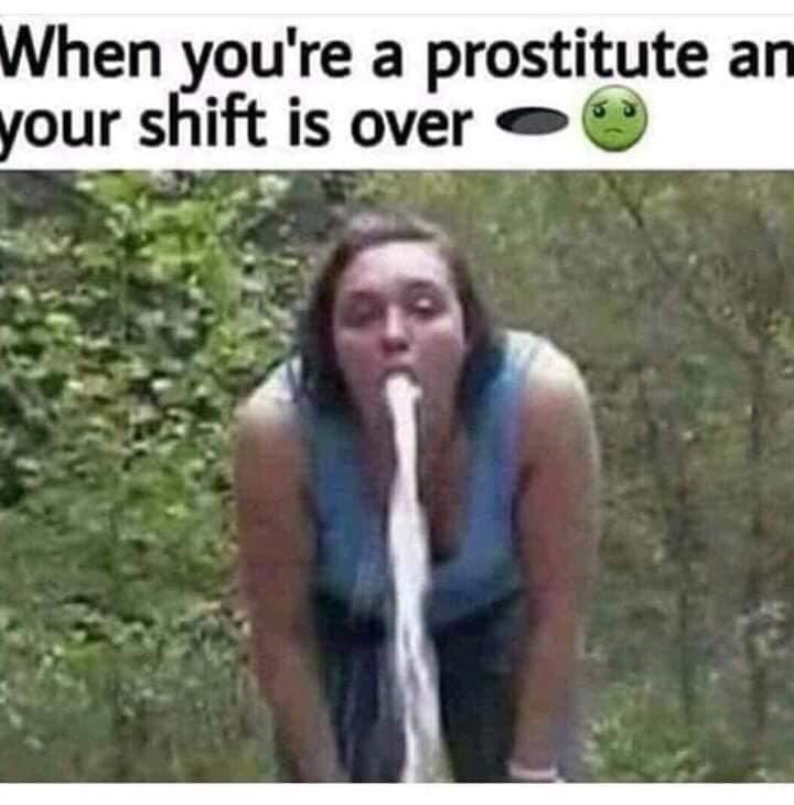 What do you call a prostitute with a runny nose? Full.