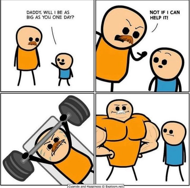Never let the next generation become better than you