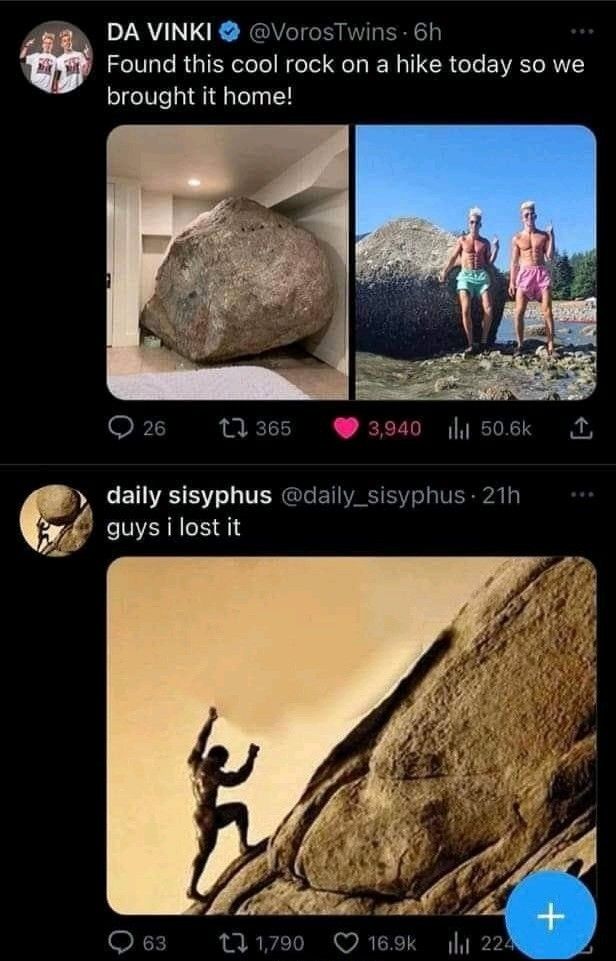 a sad day for sisyphus