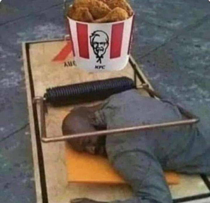 Died doing what he loved. Stealing