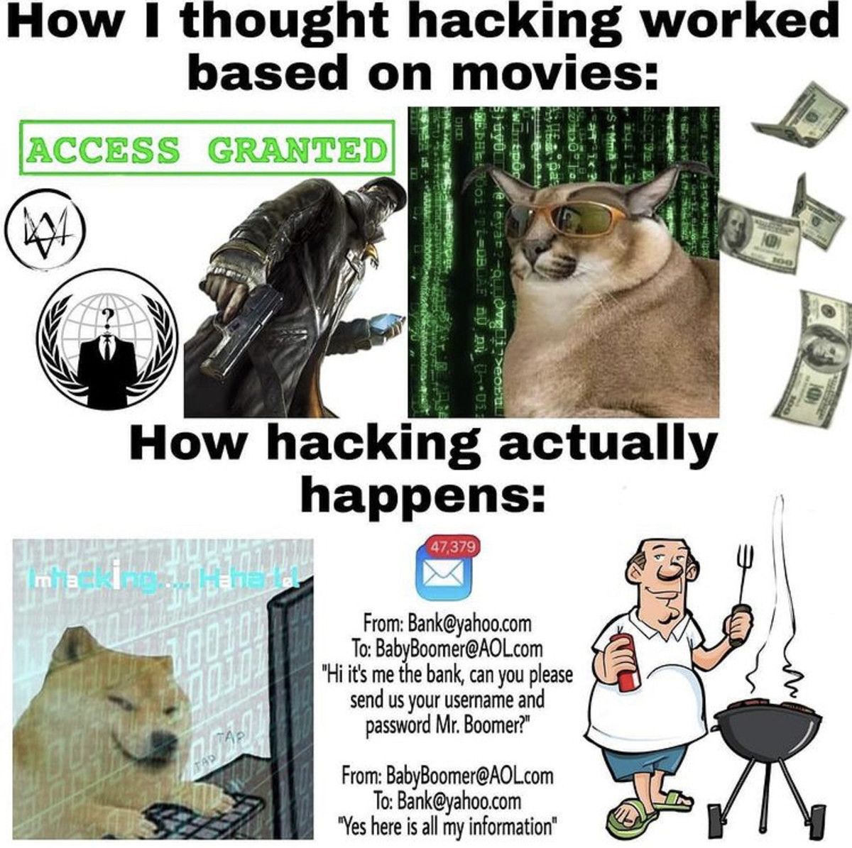 hacker man