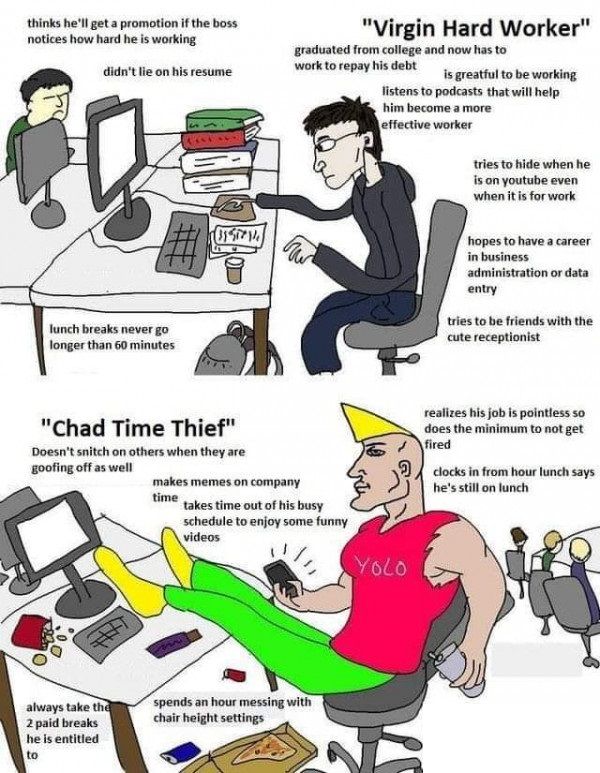 30 year old career boomer chad