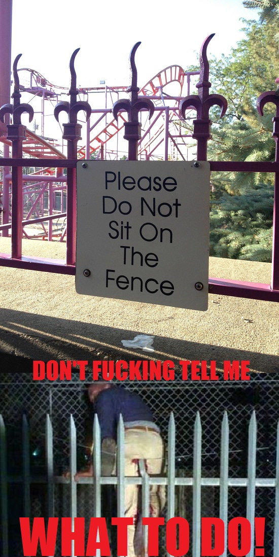 Please do not sit...