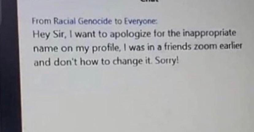 Please introduce yourself to class, Rachel. I'm sorry, it wasn't Rachel