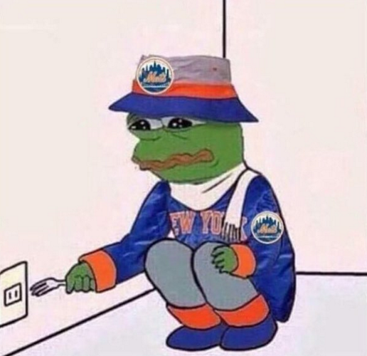 Pepe/apu a day - 645 THIS PEPE IS ALL ABOUT THE METS THE METS THE METS BABY