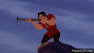 Somehow Gaston returned.