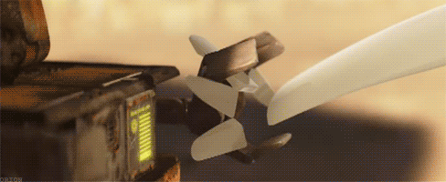 Wall-e is robot. You are human. Wall-e 1, you 0