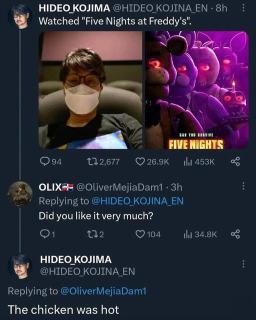 Pls never change KOJIMA twitter acc