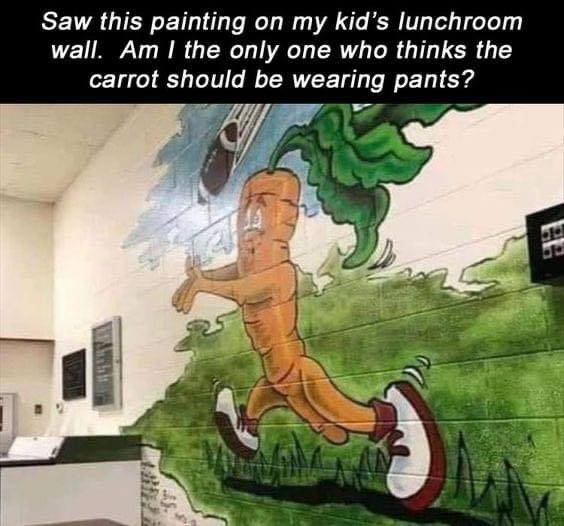 That carrot is ***ing HUNG