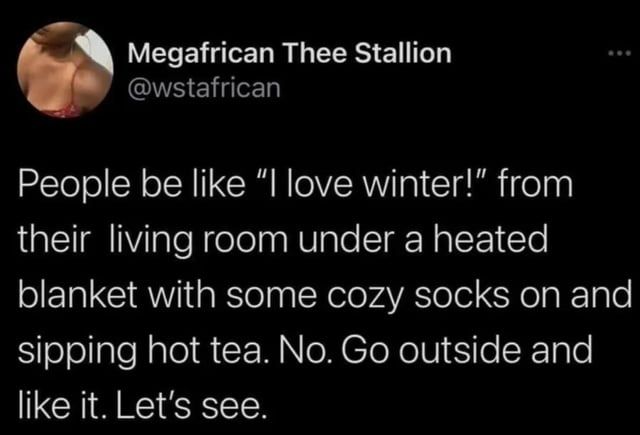 Winter fans will never recover