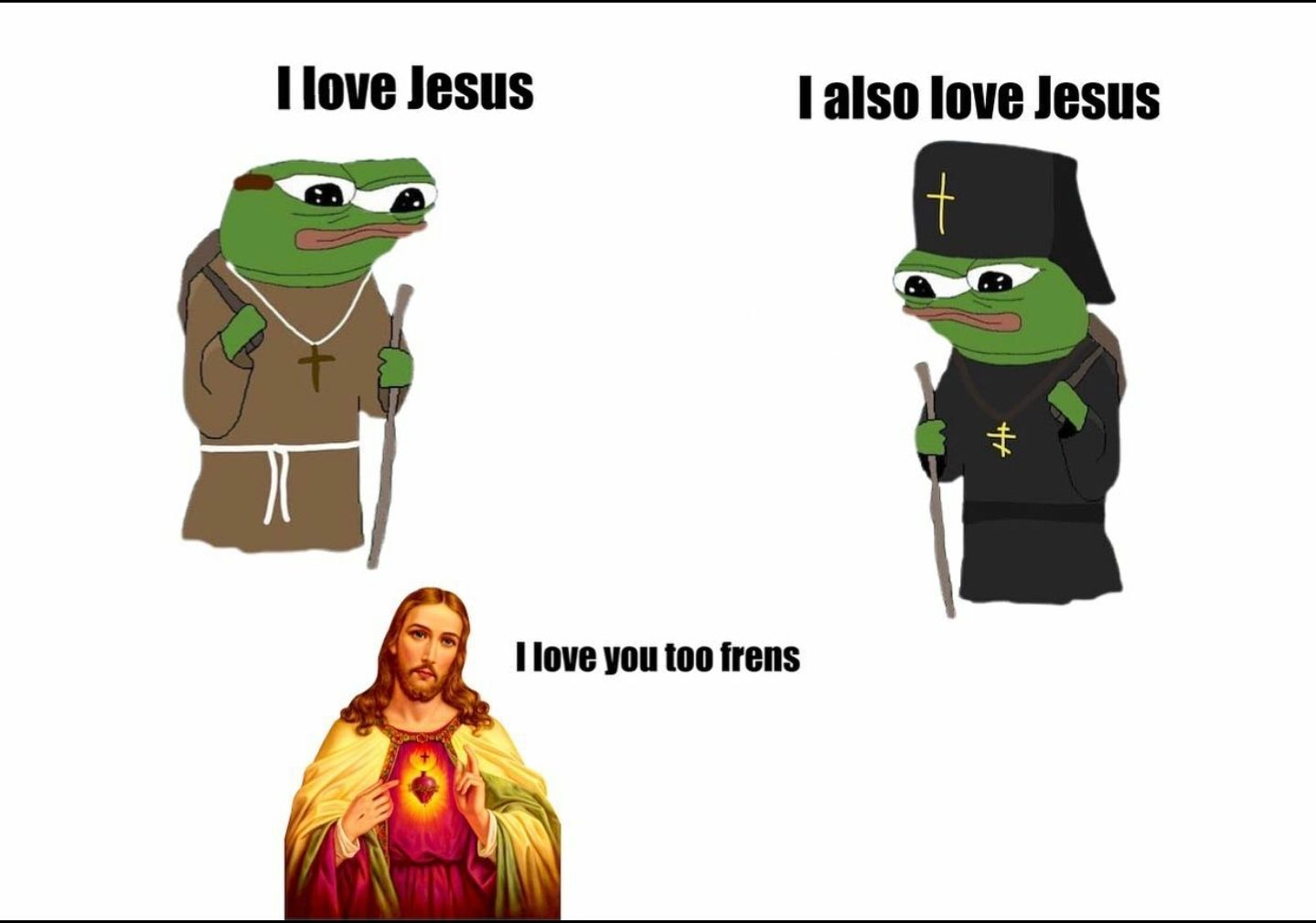 Pepe/apu a day - 684 jesus loves you