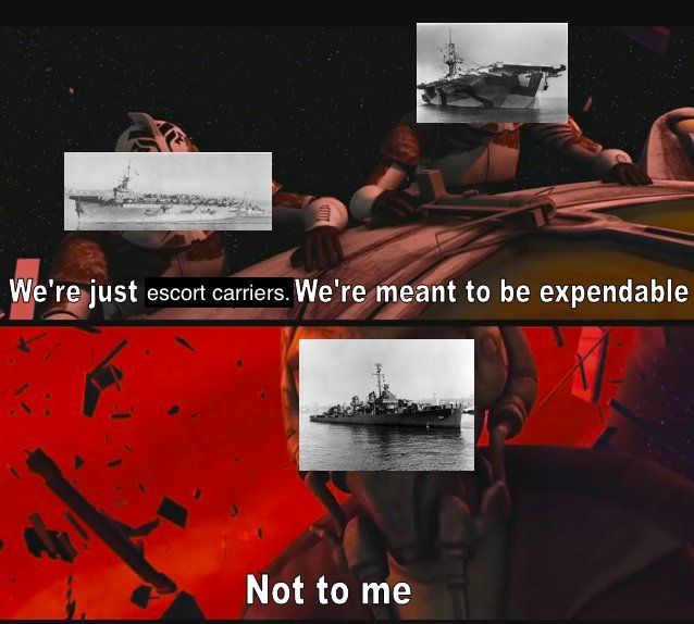 They don't know I'm only a destroyer.