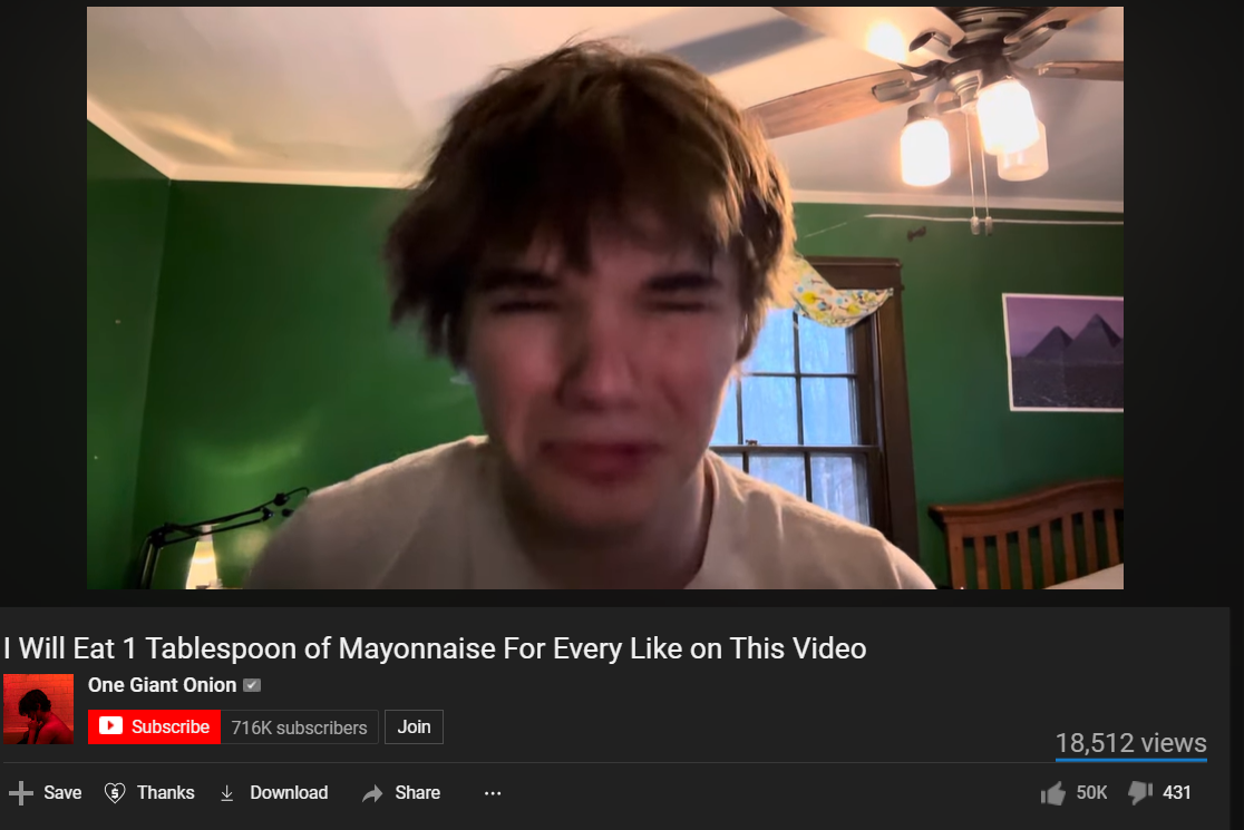 Poor lad and that was two days ago
