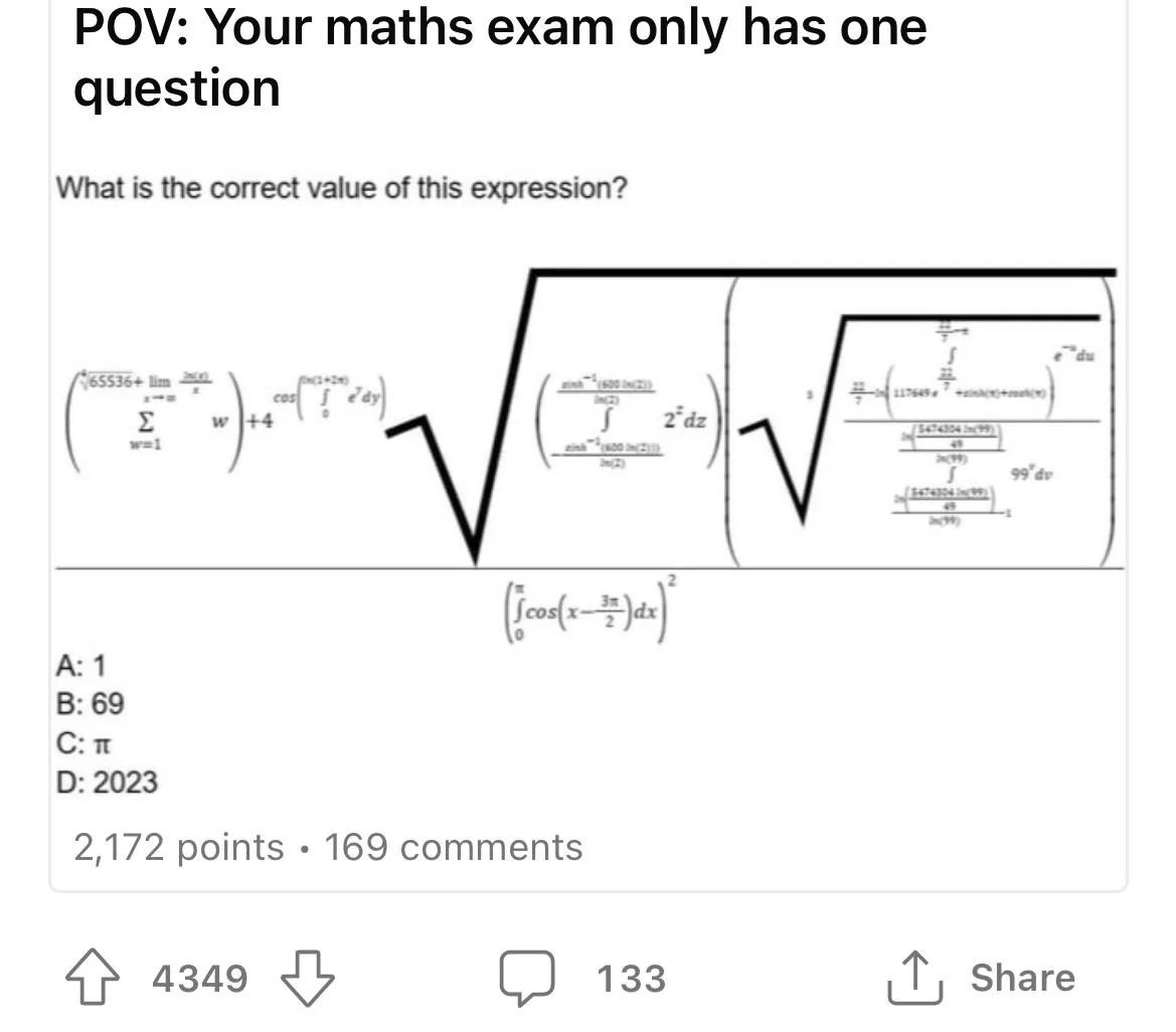 good thing I dropped out