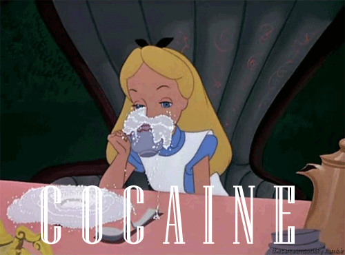 Alice loves cocaine.