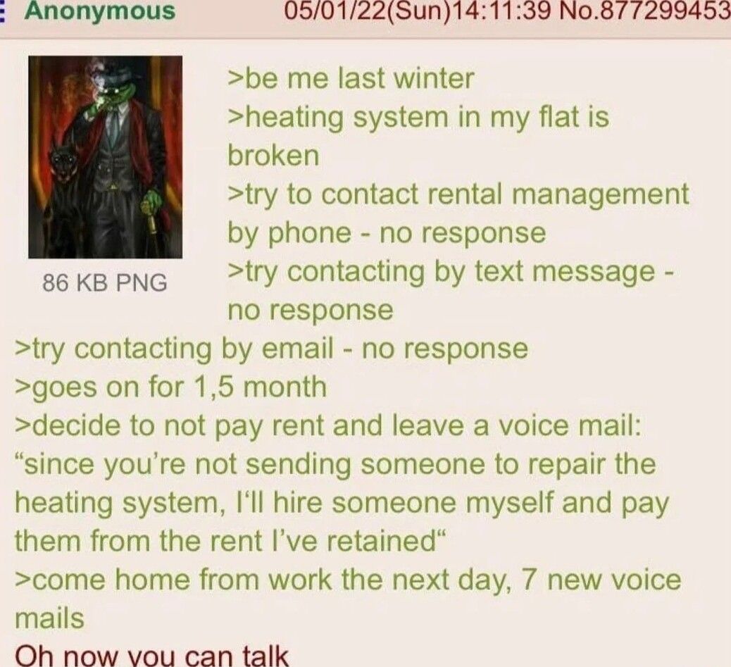 anon has a heating problem