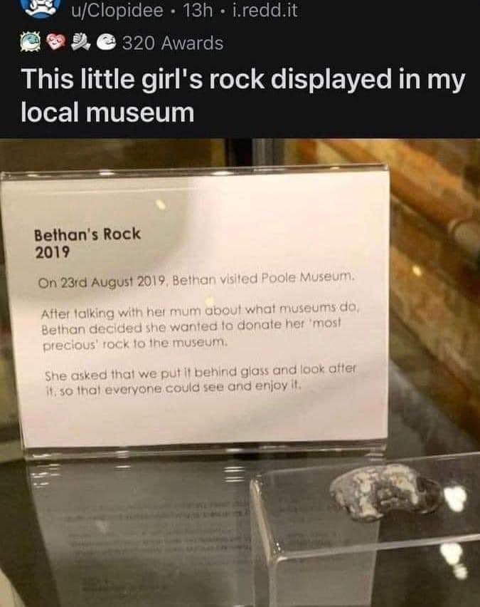 i willl also donate a different type of rock breh