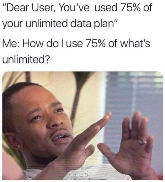 Not even unlimited is what it used to be