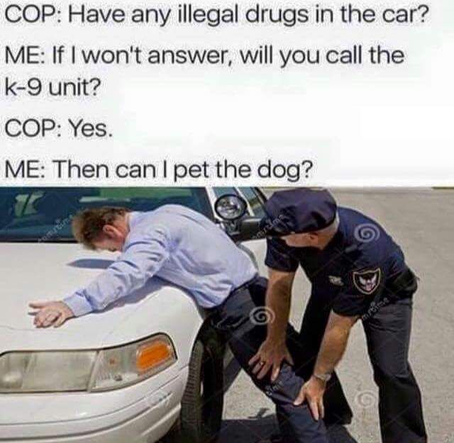 Shoots the cop's dog as payback