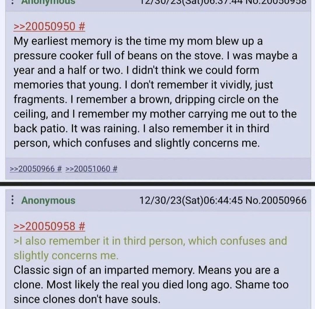 shit I have a lot of memories in third person