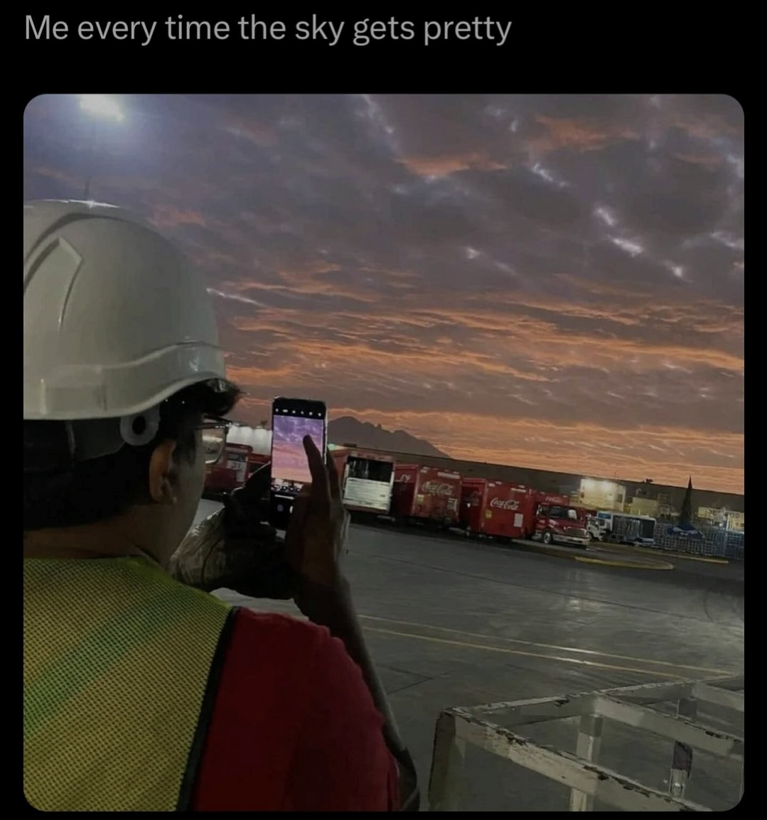 Half of my photos are of the sky