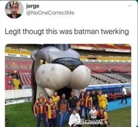 okay and then we put some eyes on twerking batman so people can't say it's that