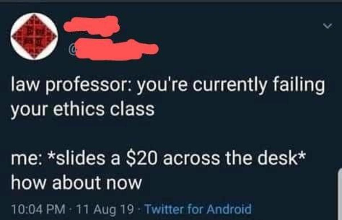 you have to lern ethics?