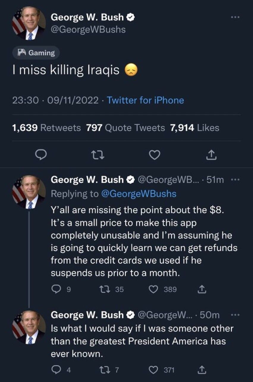 i miss bush