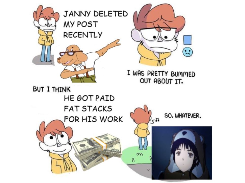 Don't spend it all on Hot Pockets, Janny [Full-blown OC]