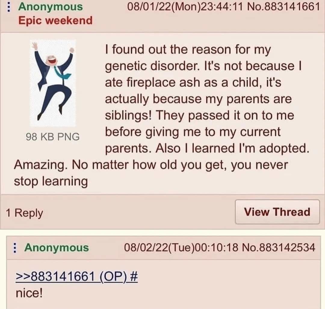 anon dosen't know what genetics are