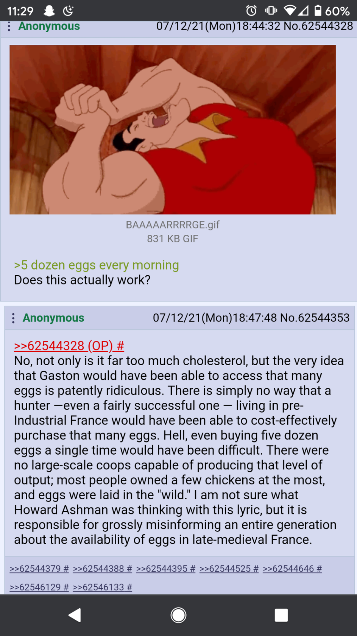Bro doesn't know Gaston simply got eggs from all over France as tribute for slaying monsters