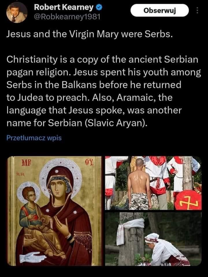 God is Serbian
