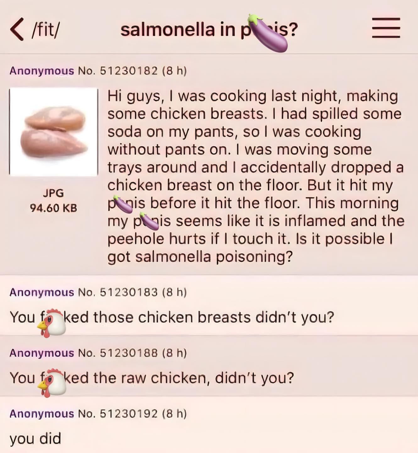 The salmonella incident