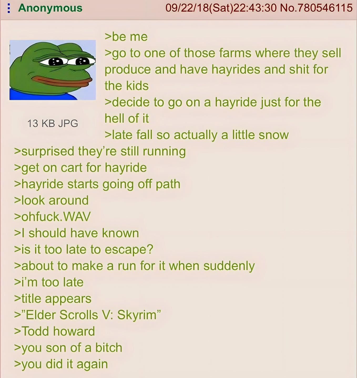 Anon goes to a farm