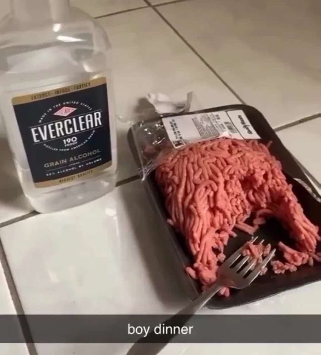 The alcohol counts as meat preperation