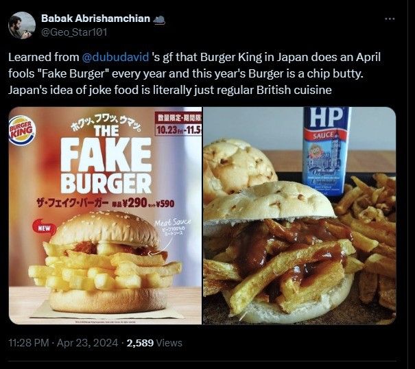 fake burger