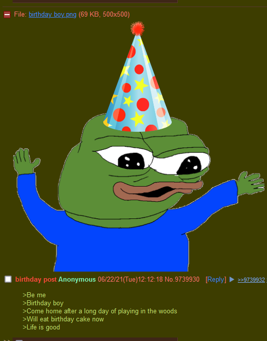 Pepe/apu a day - 892 Happy Birthday to me!