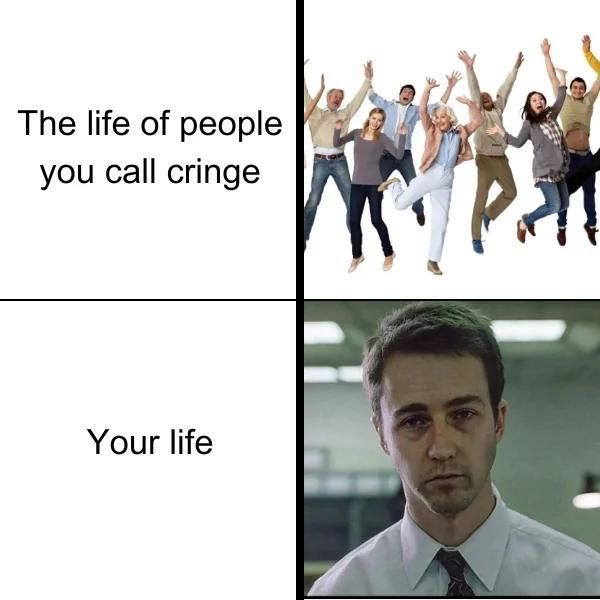 being sad is cringe