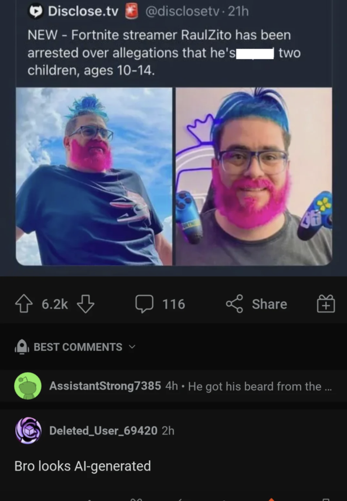 he's what? Good job, censorship nazis